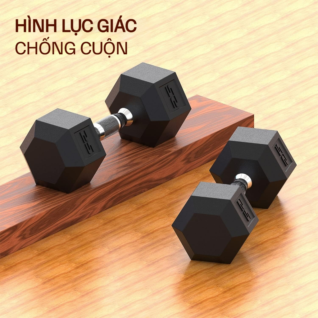 Tạ Tay Lục Giác Bọc Cao Su,Tạ Tập Tay Dụng Cụ Thể Thao Tại Nhà Chống Đẩy.