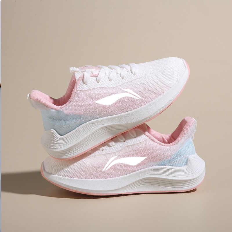 Li Ning Giày Chạy Bộ Mới Xuân Hè, Giày Thể Thao, Chống Trơn Trượt, Chống Mài Mòn, Thoải Mái, Thoáng Khí, Nhẹ, Chống Sốc, Giày Thể Thao Lưới Nam Nữ