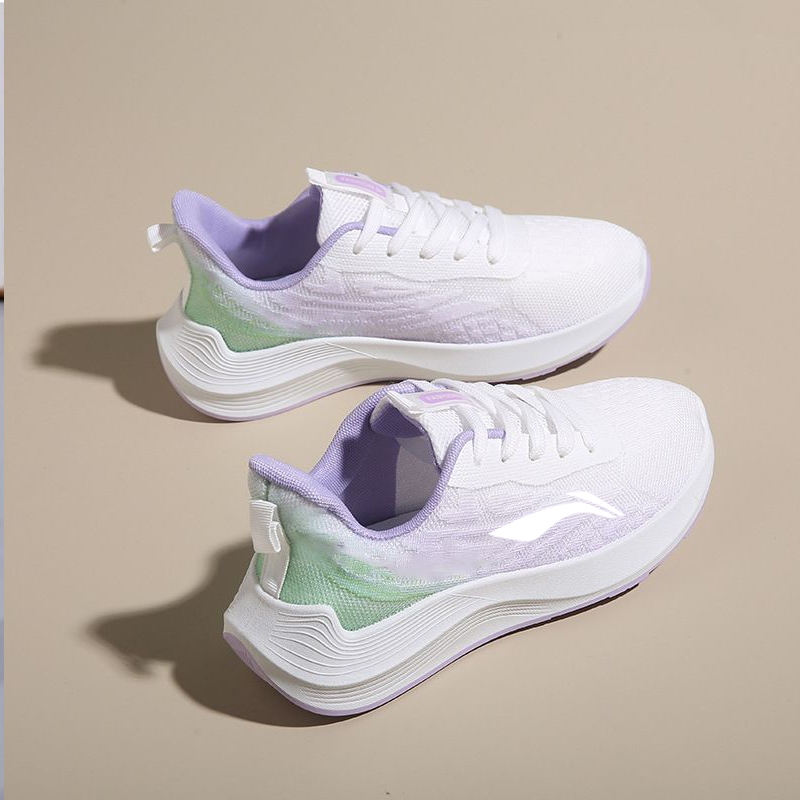 Li Ning Giày Chạy Bộ Mới Xuân Hè, Giày Thể Thao, Chống Trơn Trượt, Chống Mài Mòn, Thoải Mái, Thoáng Khí, Nhẹ, Chống Sốc, Giày Thể Thao Lưới Nam Nữ