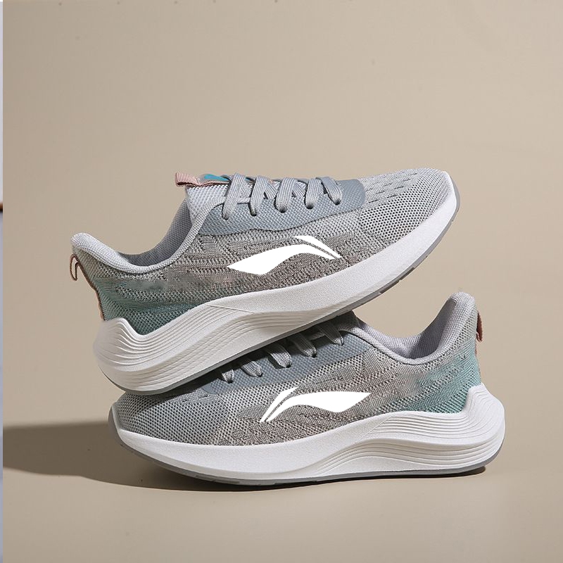 Li Ning Giày Chạy Bộ Mới Xuân Hè, Giày Thể Thao, Chống Trơn Trượt, Chống Mài Mòn, Thoải Mái, Thoáng Khí, Nhẹ, Chống Sốc, Giày Thể Thao Lưới Nam Nữ