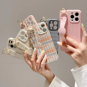 Ốp điện thoại bằng da họa tiết bện thời trang cho iphone 16 Pro max 15 Pro Max 14 Pro Max i14 Plus 13 Pro Max i13 13pro 11 Pro Max i11 12 Pro Max Vỏ bảo vệ