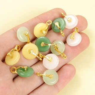 10 Chiếc Retro Phong Cách Trung Hoa Giả Ngọc May Mắn Khóa Thủy Tinh Quyến Rũ Dây Chuyền Vòng Tay Bông Tai Sườn Xám Nút Mặt Dây Thanh Lịch DIY Món Quà Trang Sức Tốt Lành Cho Gia Đình Và Bạn Bè
