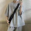 Tianlesiwei Nam Mới Học Sinh Áo Thun Nữ Tay Ngắn Nặng Nhật Bản Cao Cấp Thời Trang Đường Phố Mùa Hè In Hình Nửa Tay Áo
