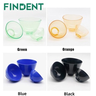 3 Cái / bộ Bát Trộn Thạch Cao Dụng Cụ Nha Khoa Chất Liệu Bát Mềm Màu Cao Su Trong Suốt Bát Da