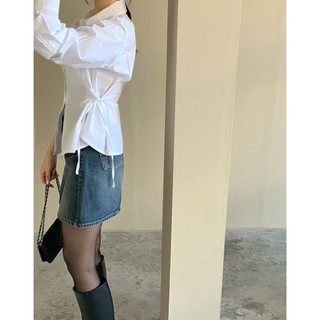 Phong Cách Hàn Quốc Nữ Áo Sơ Mi Dài Tay Ôm Baju Baju Wanita Lengan Panjang Hàng Mới Có Sẵn