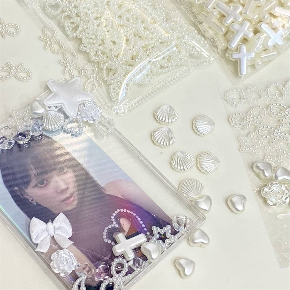 Phụ kiện thủ công Trang trí nơ Tình yêu DIY Idol Photo Guka Trang trí thẻ