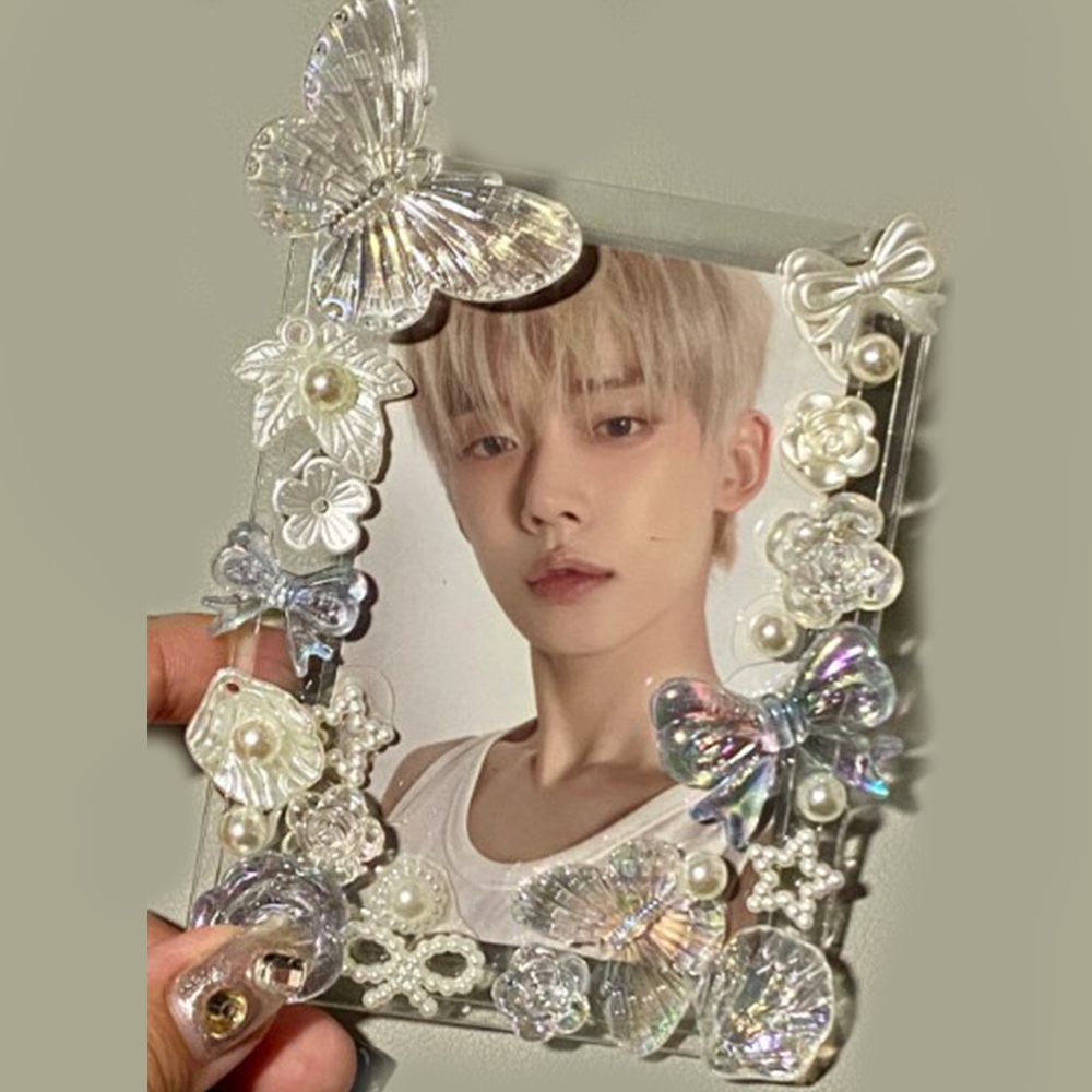 Phụ kiện thủ công Trang trí nơ Tình yêu DIY Idol Photo Guka Trang trí thẻ