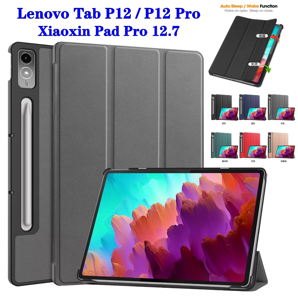 Teclado Magnético Original Para Lenovo Tab P12 TB-370FU: Teclado Bluetooth Desmontable Con Soporte, Compatible Con Lápiz Capacitivo Y Latencia De 25 Ms.