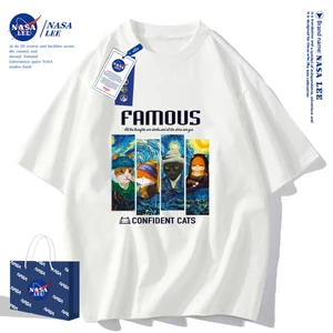 Nasa Đồng Thương Hiệu Klein Xanh Áo Thun Ngắn Tay Nam Nữ Xu Hướng Mùa Hè 2026 Phong Cách Mới Rời Cặp Đôi Nửa Tay Áo Thun