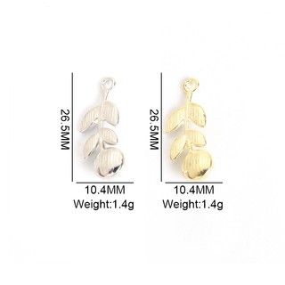 10 Chiếc Tinh Tế Nhánh Lá Thiết Kế Quyến Rũ Với Kim Cương Giả Sáng Bóng & Ngọc Trai Kẻ Sọc Phong Cách Thanh Lịch Nữ Trang Sức Hàng Ngày Phụ Kiện Bông Tai Vòng Cổ DIY Mặt Dây Tính Khí