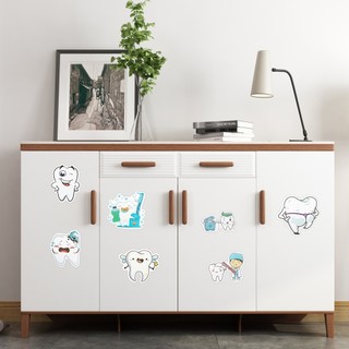 53 Chiếc Dễ Thương Nha Khoa Răng Hình Dán Nha Sĩ Cửa Hàng Bàn Chải Đánh Răng Hoạt Hình Miếng Dán Răng Dán Tường Trang Trí Nha Khoa Quà Tặng