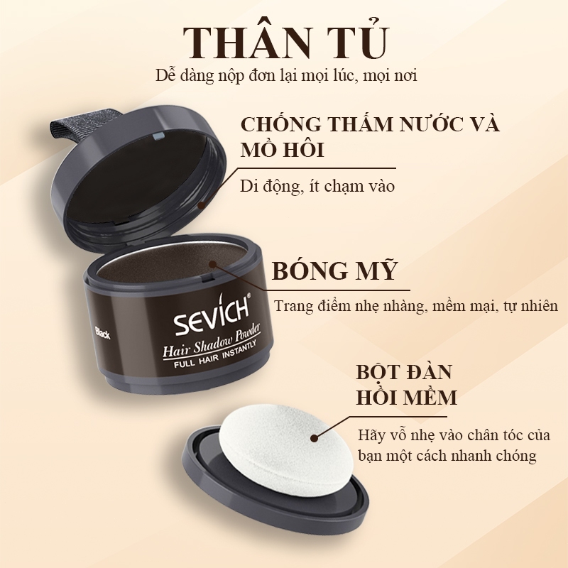 Phấn Che Khuyết Điểm Chân Tóc Sevich Chống Thấm Nước