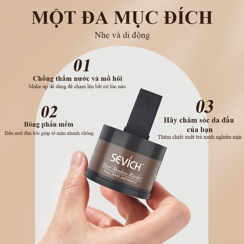 Phấn Che Khuyết Điểm Chân Tóc Sevich Chống Thấm Nước