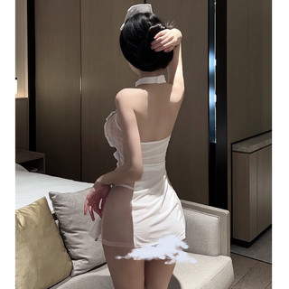 Bộ Váy ngủ Cosplay y tá đính nơ siêu đẹp cao cấp