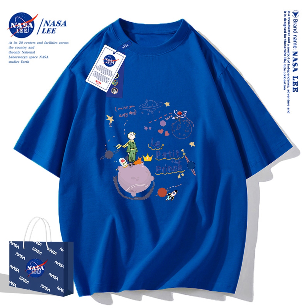 Áo Thun Ngắn Tay Nasa X Klein Xanh – Xu Hướng Mùa Hè 2024, Phong Cách Mới Cho Cặp Đôi