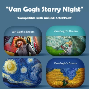 VAN GOGH'S DREAM Earphone Cover for AirPods Pro 3 gen case TPU Earphone Case New for AirPods 4 Earphone Case Compatible with AirPods Pro case AirPods 2 gen case