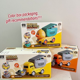 Xe đồ chơi cỡ lớn dành cho trẻ em có thể lắp ráp với các khối xây dựng, xe đồ chơi khối hạt lớn xếp hình DIY dành cho bé trai và bé gái, xe đồ chơi khối vui nhộn