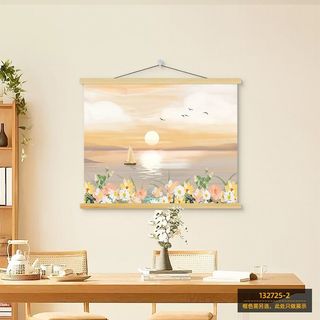 MOZI ✨30*40cm/40*50cm Với khung bên trong tranh tô màu theo số tranh số hóa tranh sơn dầu số hoá sơn acrylic  Hoa Biển Cuộn Kỹ Thuật Số Sơn Dầu Tự Làm Đầy Tranh Sơn Màu Tranh Vẽ Tay Tranh Vẽ Tranh Kỹ Thuật Số Tranh Trang Trí Nhà Cửa Tranh
