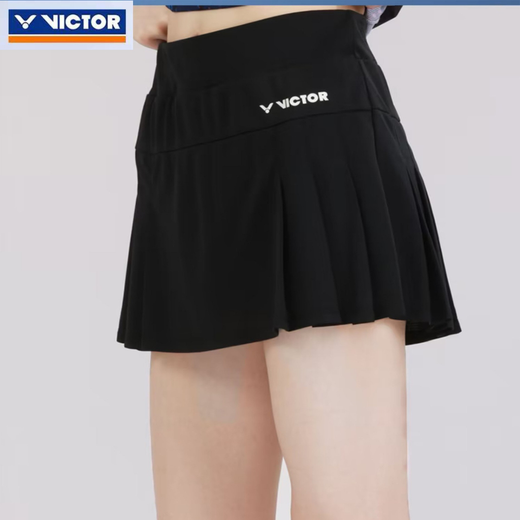 Victor 2024 Mới Cầu Lông Váy Tennis Nữ Mùa Hè Nhanh Khô Thoáng Khí Bóng Chuyền Váy Chạy Váy Thể Thao