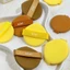 Xixi 8 Cái / bộ Hai Mặt Khô Ướt Sử Dụng Kép Bơ Bánh Quy Đệm Không Khí Bột Puff Không Ăn Bột Trang Điểm Bọt Biển Làm Đẹp Trang Điểm Trứng NO.GJ-46