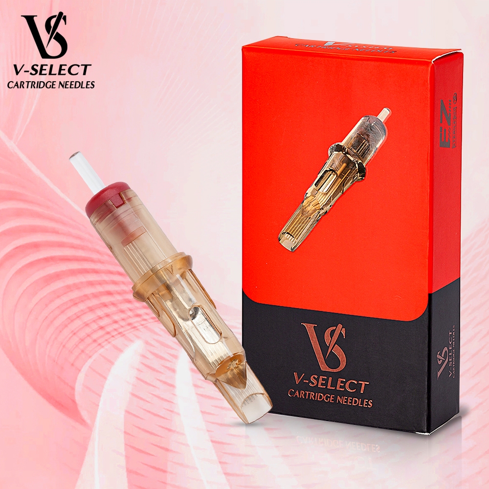 Ez V-select Hình Xăm Hộp Kim 0.30mm Bugpin Cong Magnum 20 Chiếc Dễ Dàng Dán Giao Hàng Nhanh