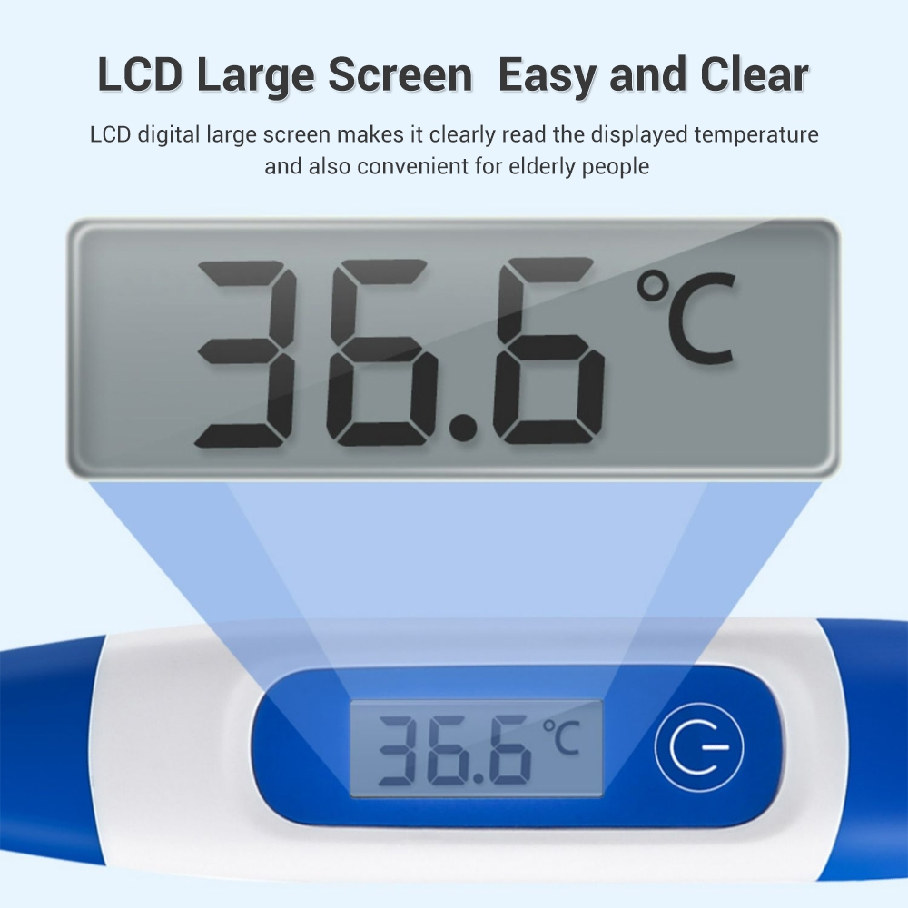 Ảnh Cofoe Bán chạy Nhiệt kế LCD điện tử kỹ thuật số Thiết bị nhiệt độ sốt cho trẻ em Người lớn 3