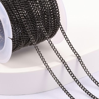 Thép không gỉ Cuba Liên Kết Dây Xích 18K Vàng Dây Xích DIY Trang Sức Làm Vòng Tay Handmade Vòng Cổ Phụ Kiện