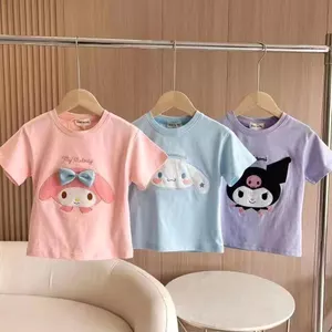 🎀 Chuẩn bị giao hàng 🎀 Áo thun ngắn tay Phụ nữ Cinnamon Dog in dễ thương mẹ và con gái mùa hè đầm