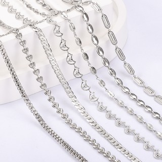 Mới Thép Không Gỉ Dây Xích Chống Thấm Nước Chống Mồ Hôi DIY Trang Sức Dây Chuyền Vòng Cổ Nracelet Phụ Kiện Quần Áo Dây Xích