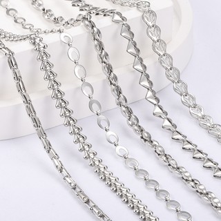 Mới Thép Không Gỉ Dây Xích Chống Thấm Nước Chống Mồ Hôi DIY Trang Sức Dây Chuyền Vòng Cổ Nracelet Phụ Kiện Quần Áo Dây Xích