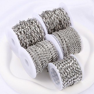 Mới Thép Không Gỉ Dây Xích Chống Thấm Nước Chống Mồ Hôi DIY Trang Sức Dây Chuyền Vòng Cổ Nracelet Phụ Kiện Quần Áo Dây Xích