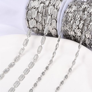 Mới Thép Không Gỉ Dây Xích Chống Thấm Nước Chống Mồ Hôi DIY Trang Sức Dây Chuyền Vòng Cổ Nracelet Phụ Kiện Quần Áo Dây Xích