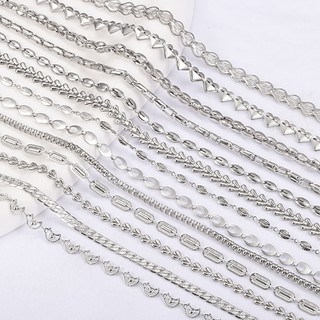 Mới Thép Không Gỉ Dây Xích Chống Thấm Nước Chống Mồ Hôi DIY Trang Sức Dây Chuyền Vòng Cổ Nracelet Phụ Kiện Quần Áo Dây Xích