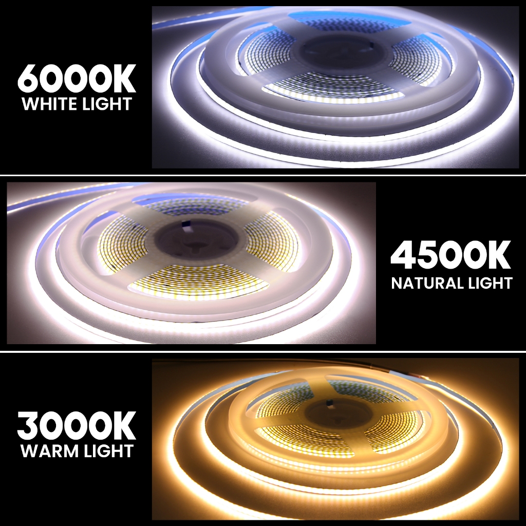 USB 5V COB Strip 320Leds / M Chiều Rộng 3MM PCB Mật Độ Cao 3000K 4000K 6000K Đỏ Xanh Xanh Xanh Băng LED Dây Ruy Băng Linh Hoạt Đèn LED 0.5m-5m