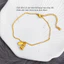 Lắc tay titan nữ không gỉ mạ vàng 18k thiết kế hình hồ lô may mắn tài lộc phong cách thời trang cổ điển