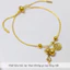 Lắc tay titan nữ không gỉ mạ vàng 18k thiết kế hình hồ lô may mắn tài lộc phong cách thời trang cổ điển