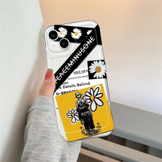 Ốp điện thoại hoa cúc mềm trong suốt cho iPhone 15 14 13 12 11 Pro Promax 14Plus mini X XS XR XSMAX 6 6s 6plus / 6splus 7 8 SE2020 7plus / 8Plus