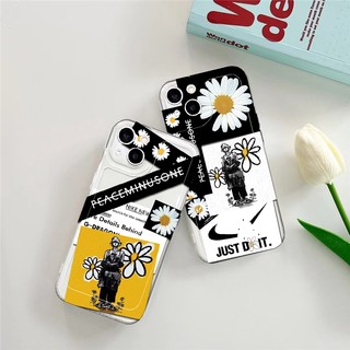Ốp điện thoại hoa cúc mềm trong suốt cho iPhone 15 14 13 12 11 Pro Promax 14Plus mini X XS XR XSMAX 6 6s 6plus / 6splus 7 8 SE2020 7plus / 8Plus
