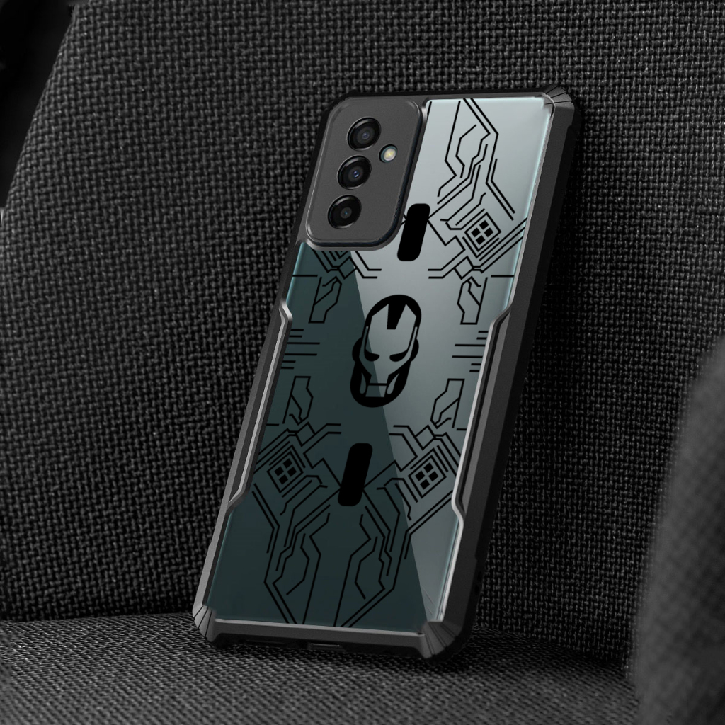 Ốp lưng trong suốt chống sốc phong cách Mecha sang trọng Samsung Galaxy A06 A07 A16 A05 A05S A15 A25 A26 A35 A36 A55 A56 4G 5G Iron Man Vỏ TPU