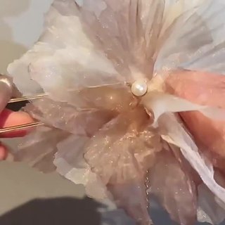 Trâm Cài Tóc Hình U Tua Rua Hoa Phong Cách Trung Hoa Cao Cấp Hanfu Mũ Hoa Lớn Cho Nữ