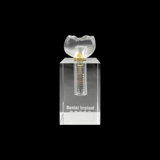 3x Mô hình cấy ghép nha khoa trong suốt Crystal Crown Phân tích có thể tháo rời Mô hình nghiên cứu Giảng dạy Mô hình nghiên cứu Dụng cụ nha khoa