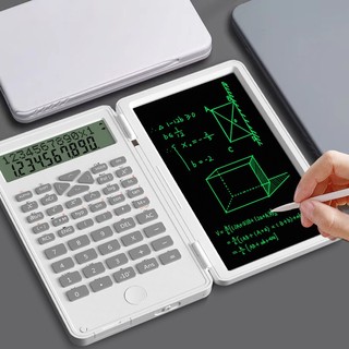 Học sinh học máy tính chức năng văn phòng phẩm có má viết tay, bao gồm 240 chức năng tính toán. Máy tính có thể gập lại màu trắng / đen / xanh