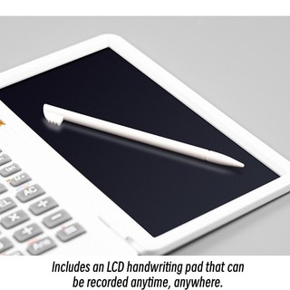 Học sinh học máy tính chức năng văn phòng phẩm có má viết tay, bao gồm 240 chức năng tính toán. Máy tính có thể gập lại màu trắng / đen / xanh