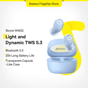 Baseus Tai Nghe bluetooth 5.3 wm02 tws Kèm Phụ Kiện