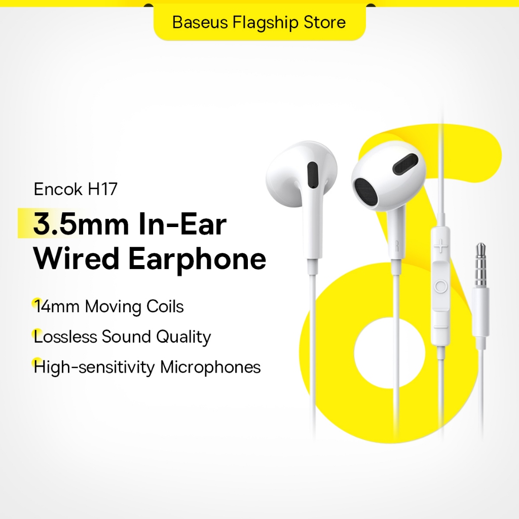 Tai Nghe Nhét Tai baseus h17 Có Dây Chuẩn 3.5mm