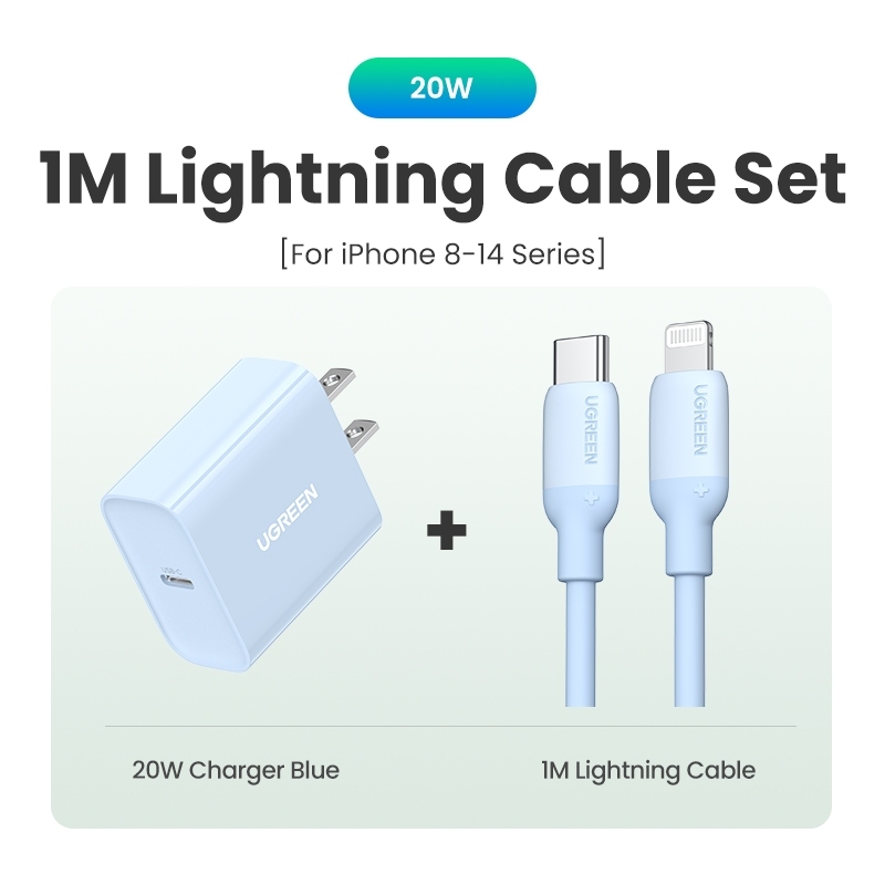 Cốc sạc nhanh UGREEN USB Type C 4.0 3.0 QC PD 20W QC4.0 QC3.0 thích hợp cho iPhone 14 13 12 8 Xiaomi