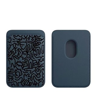 Hộp đựng thẻ ví họa tiết màu đen sáng tạo cho iPhone15pro 15promax 14 14promax 14pro