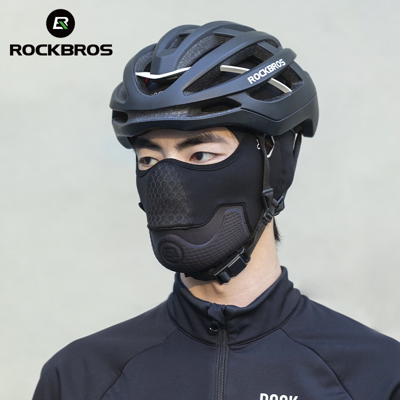 Rockbros Xe Máy Đầu Bao Phủ Toàn Diện Đi Có Đệm Full Mặt Mùa Đông Ngoài Trời Chống Nắng Khăn Cho Nam Nữ Mặt nạ