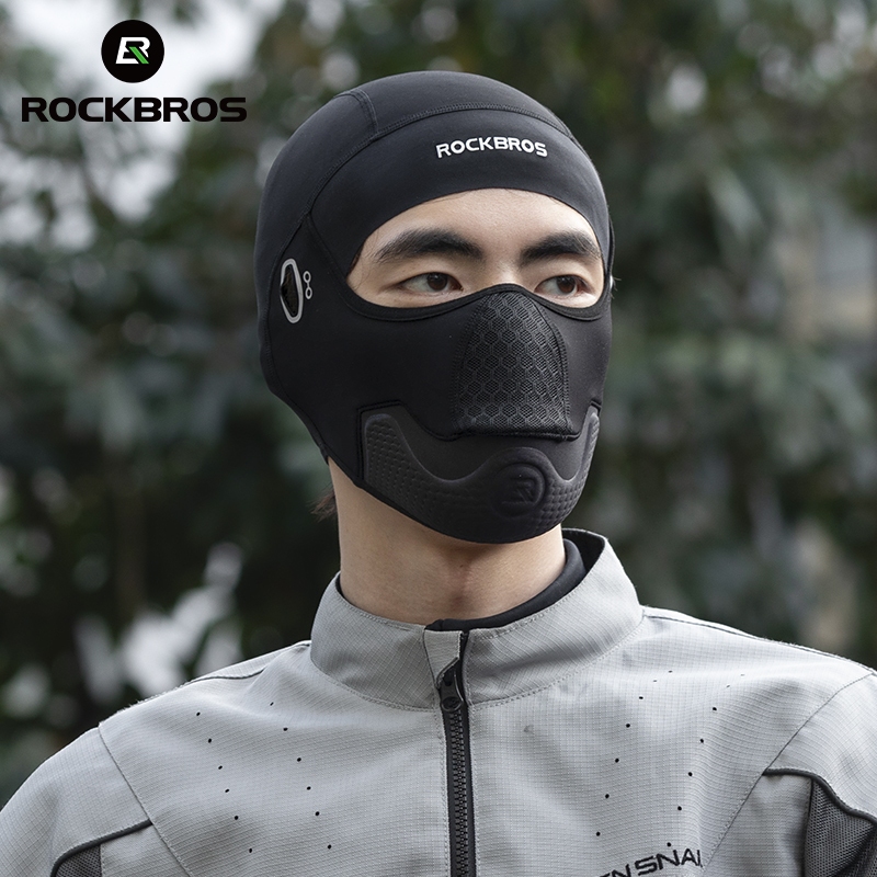 Rockbros Xe Máy Đầu Bao Phủ Toàn Diện Đi Có Đệm Full Mặt Mùa Đông Ngoài Trời Chống Nắng Khăn Cho Nam Nữ Mặt nạ