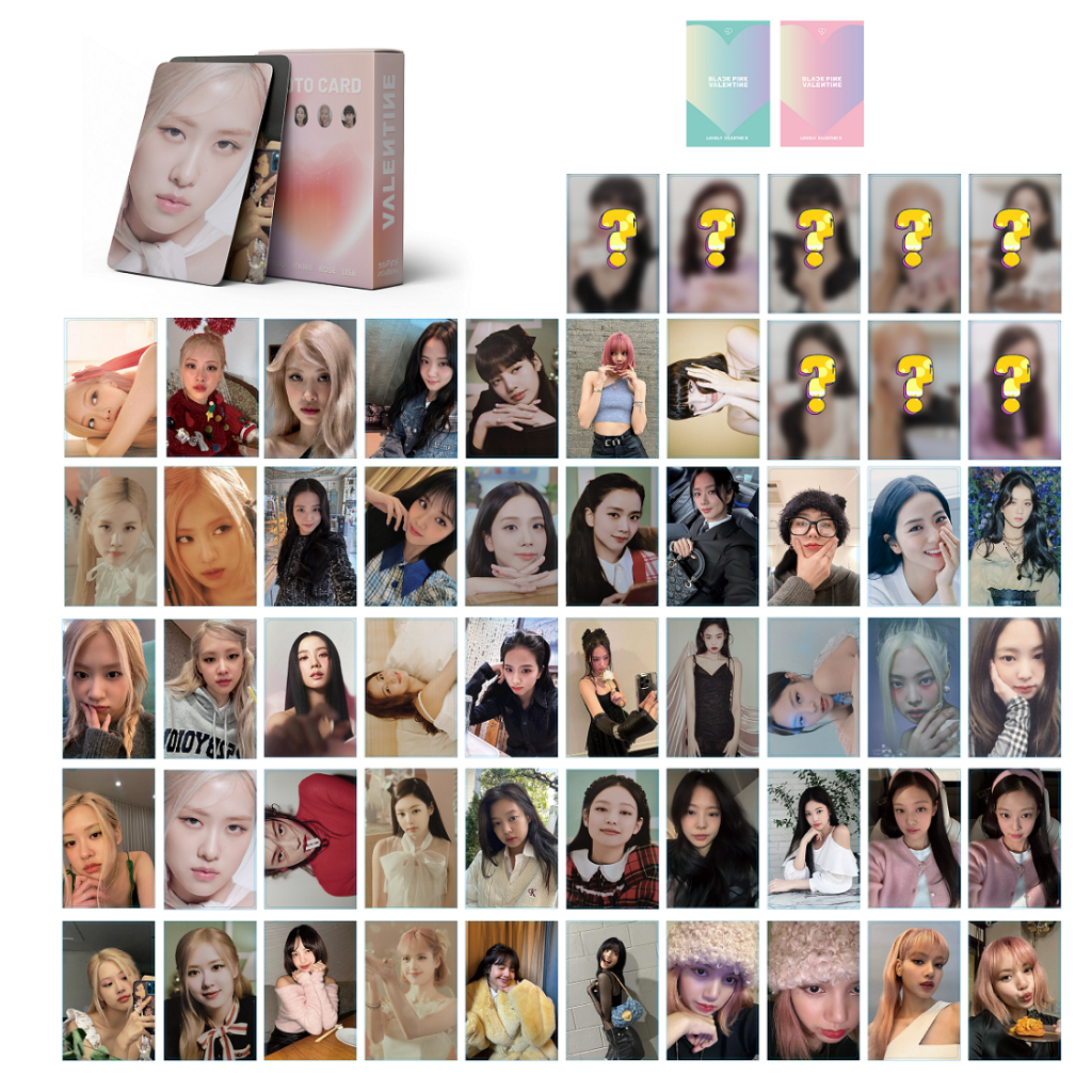 Linxx 55 / 50 Chiếc BP Valentine Kỷ Niệm 7 Năm Chuyến Lưu Diễn Thế Giới BPTG Album Lomo Card Kpop Photocards Bưu Thiếp Series